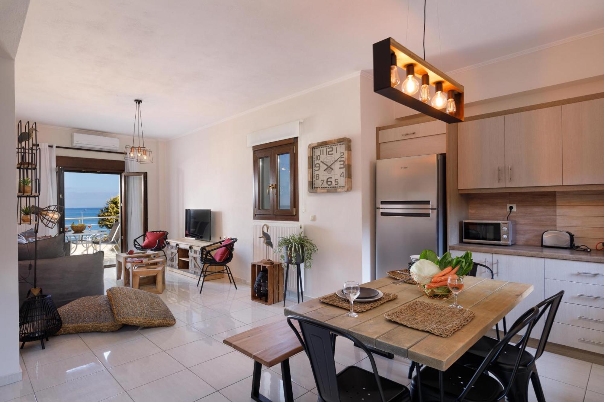 Oak Wood - Sea View Exclusive Maisonette Сфакакі Екстер'єр фото